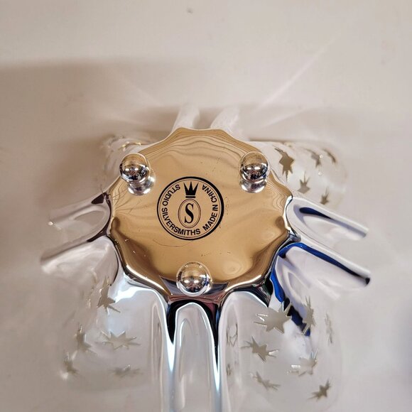 Studio Silversmith Handkerchief Votive Candle Silver Plate 7'' x 4'' Patina - Picture 6 of 10